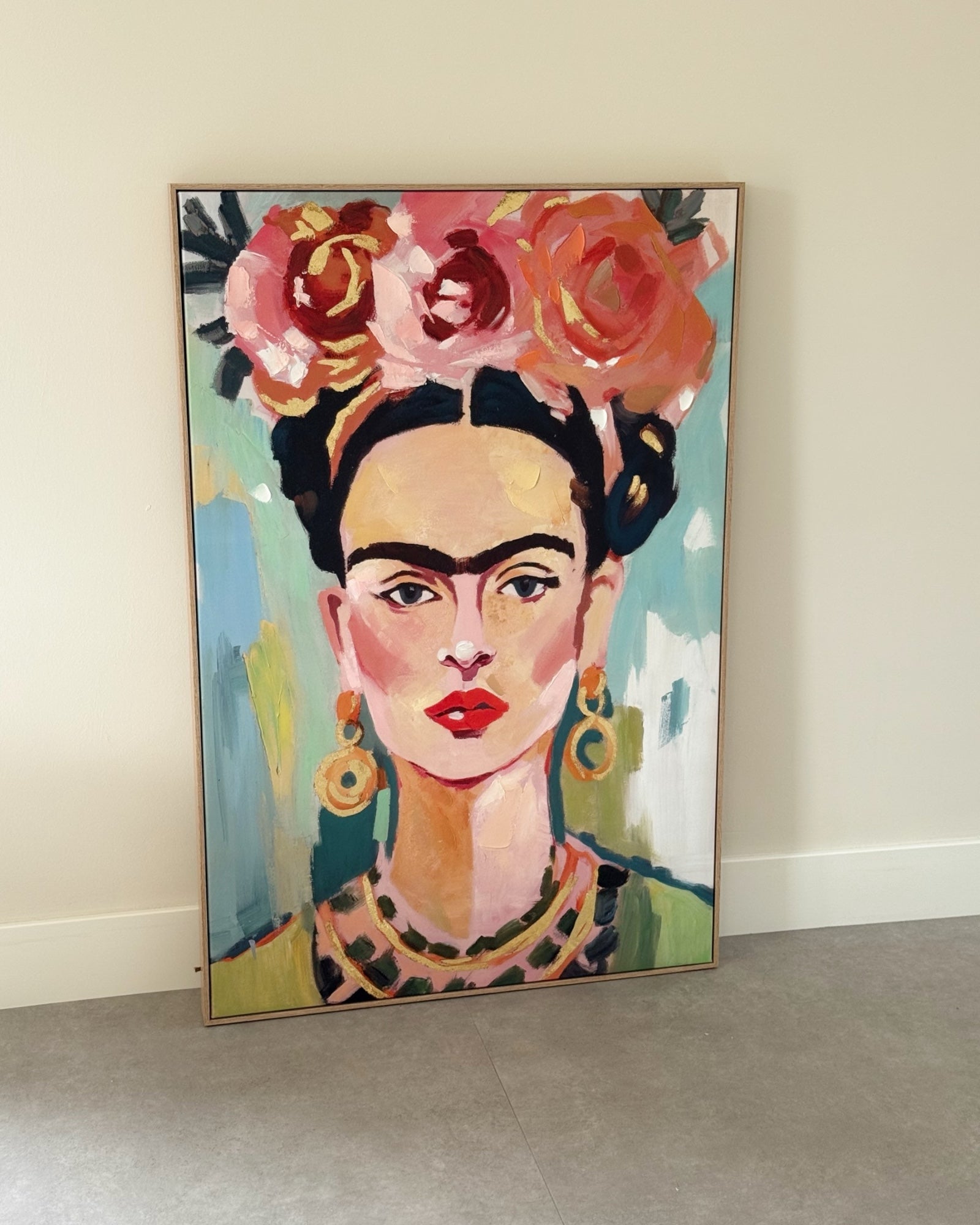 Frida Kahlo schilderij woonkamer