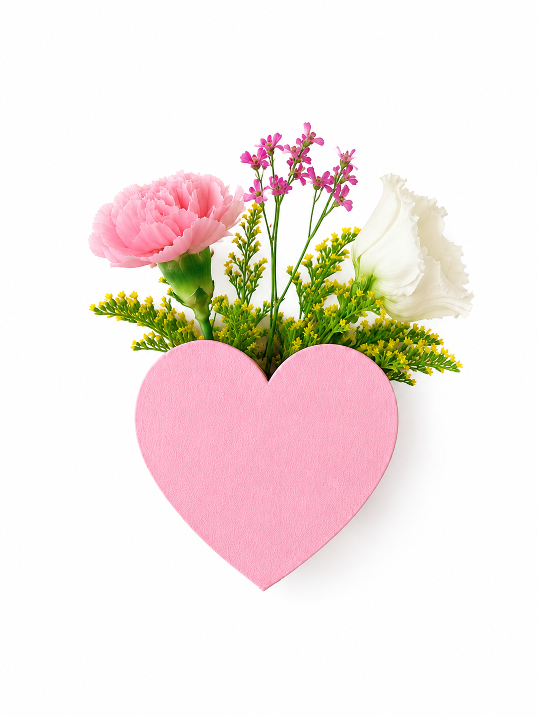 Wandbord - roze hartje