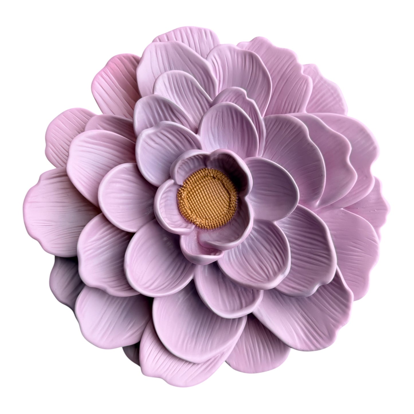 Wandbord - pastel roze muurbloem Limited Edition