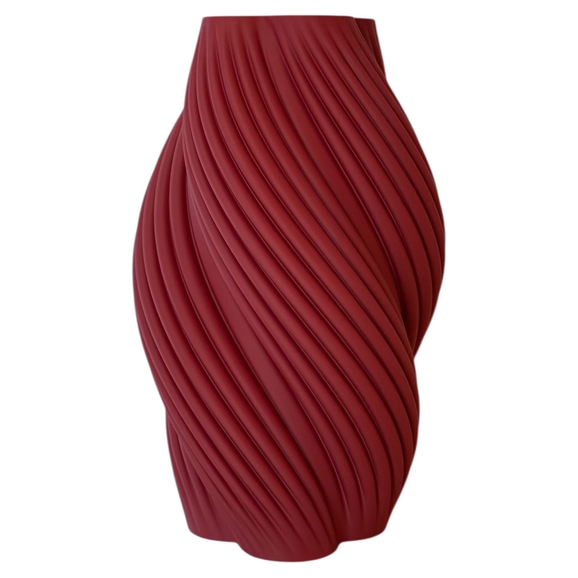 Moderne woondecoratie: 3D geprinte vaas met abstracte vormen