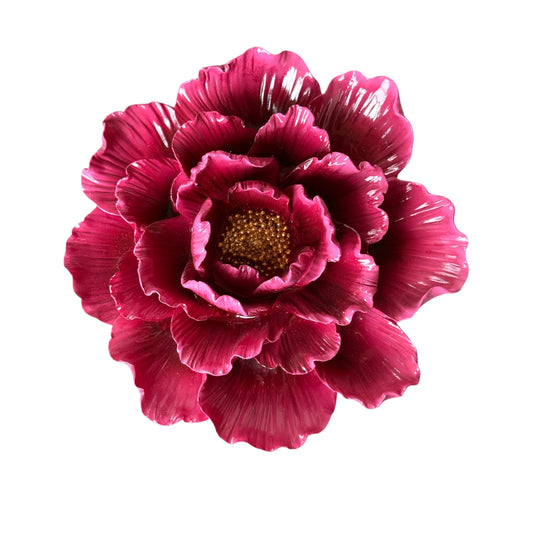 Wandbord - rood bloem