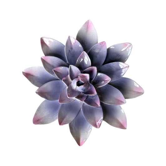 Wandbord - paarse bloem