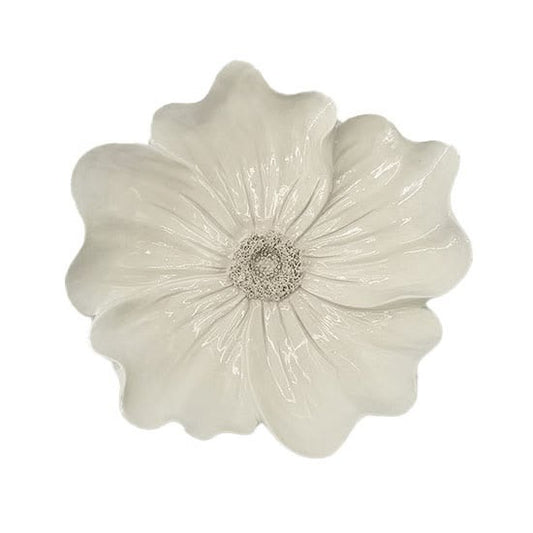 Wandbord - bloem beige helia