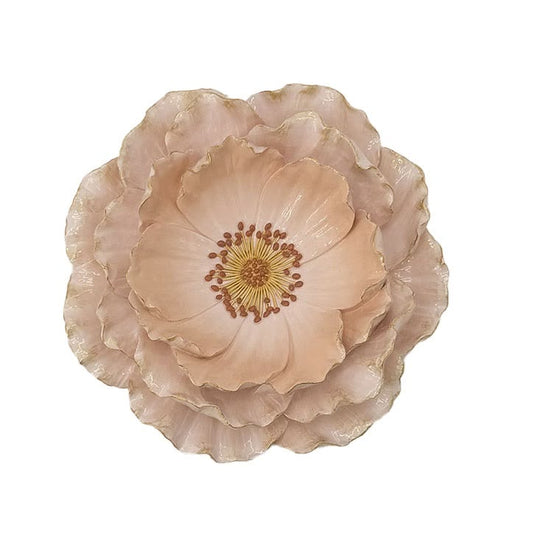 wandbord - bloem scarlet roze L