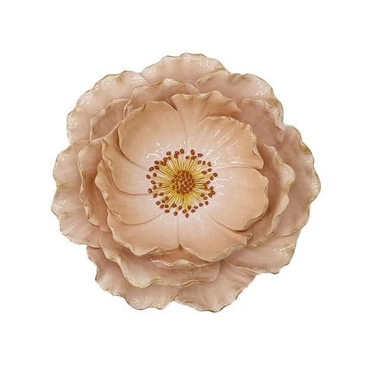 Wandbord - bloem scarlet roze S