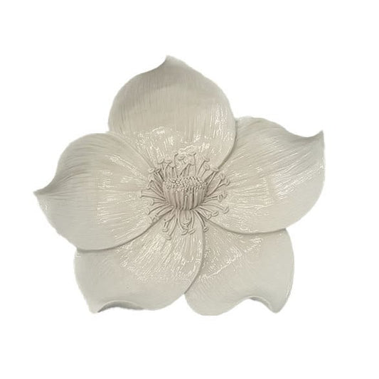 Wandbord - bloem beige zalea
