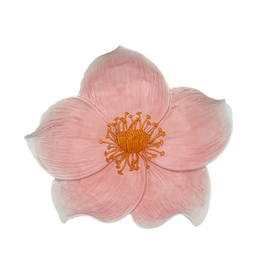 Wandbord - bloem zalea roze