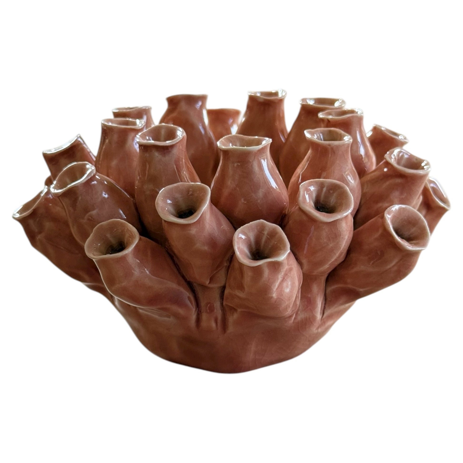 beige papaver kandelaar