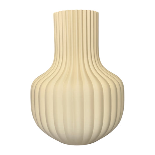 beige vaas 3d geprint