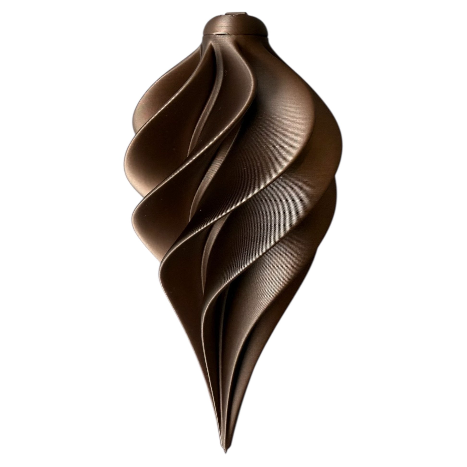 bijzondere kerstballen bruin glans