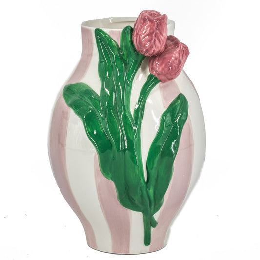 bloemen vaas roze bij Stylebyclariss
