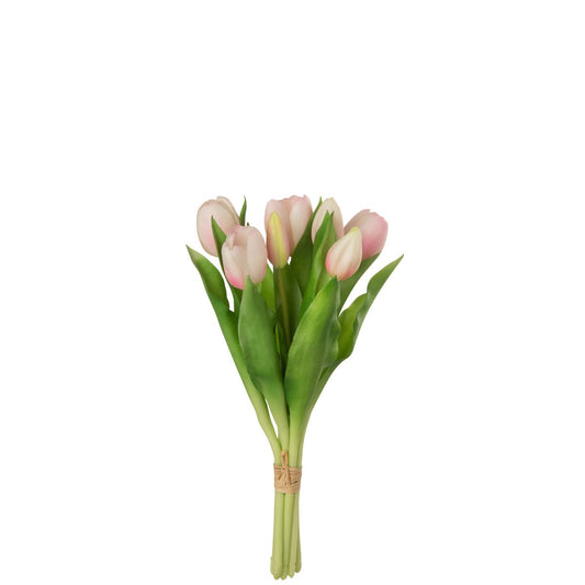 boeket kunst tulpen roze bij StyleByClariss