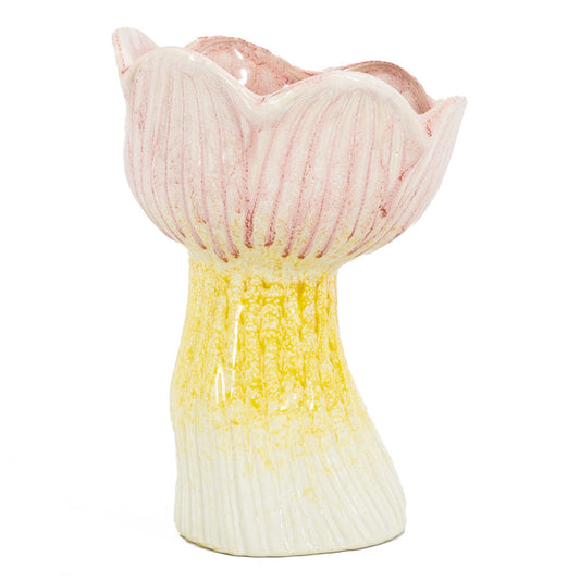 gele vaas tulpen bij Stylebyclariss