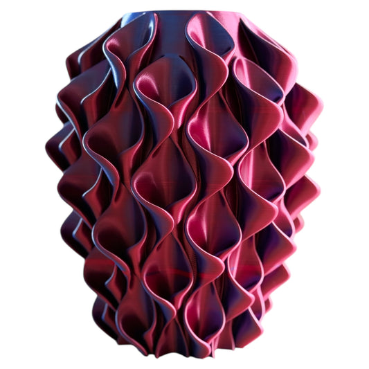3d geprinte vaas - paars magic