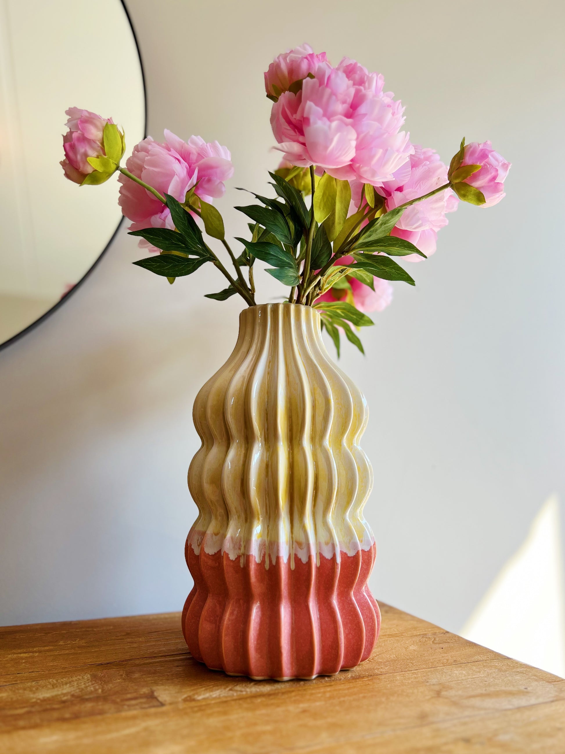 kleurrijke vaas bij StyleByClariss