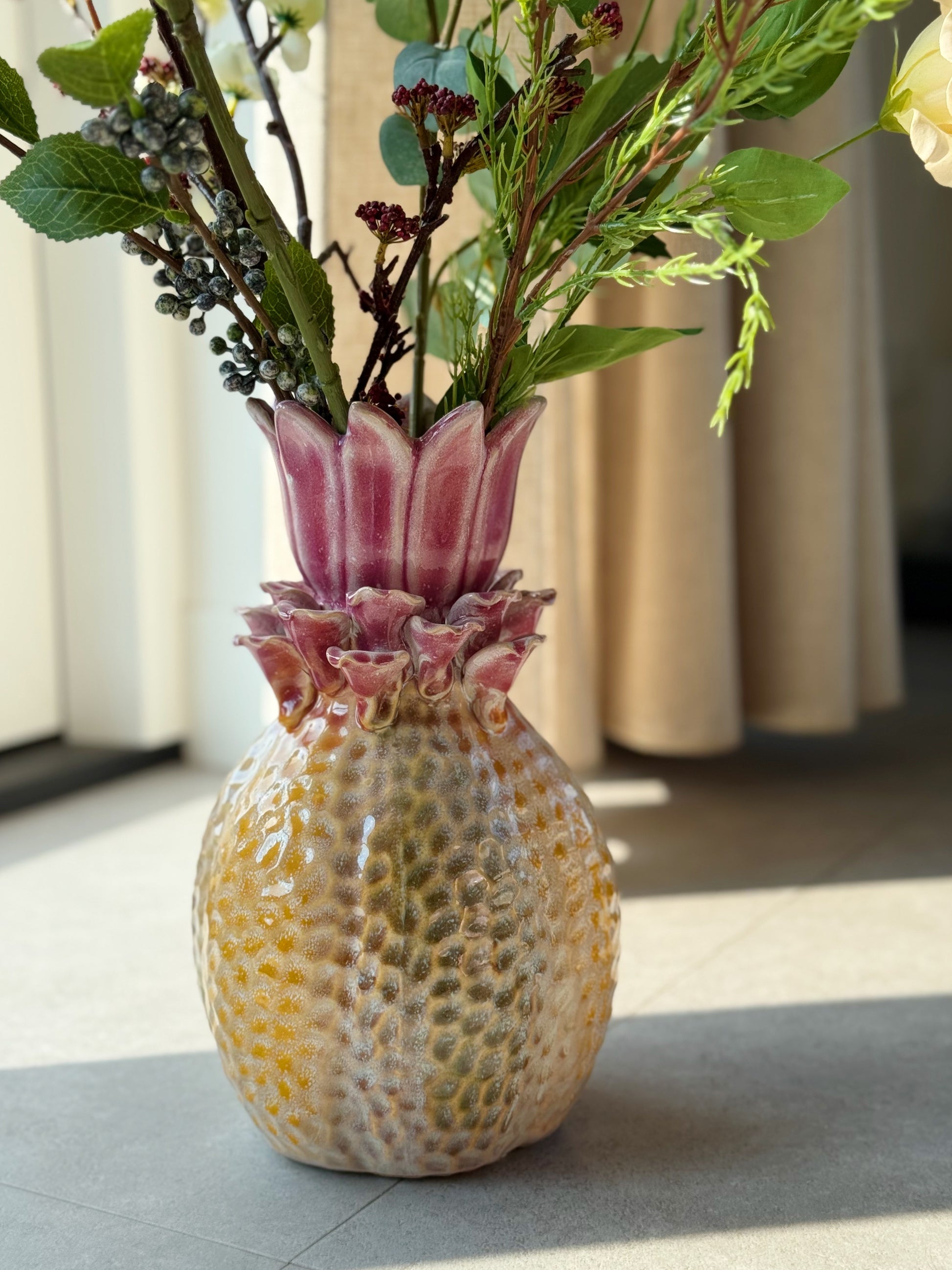 kleurrijke vaas bloem