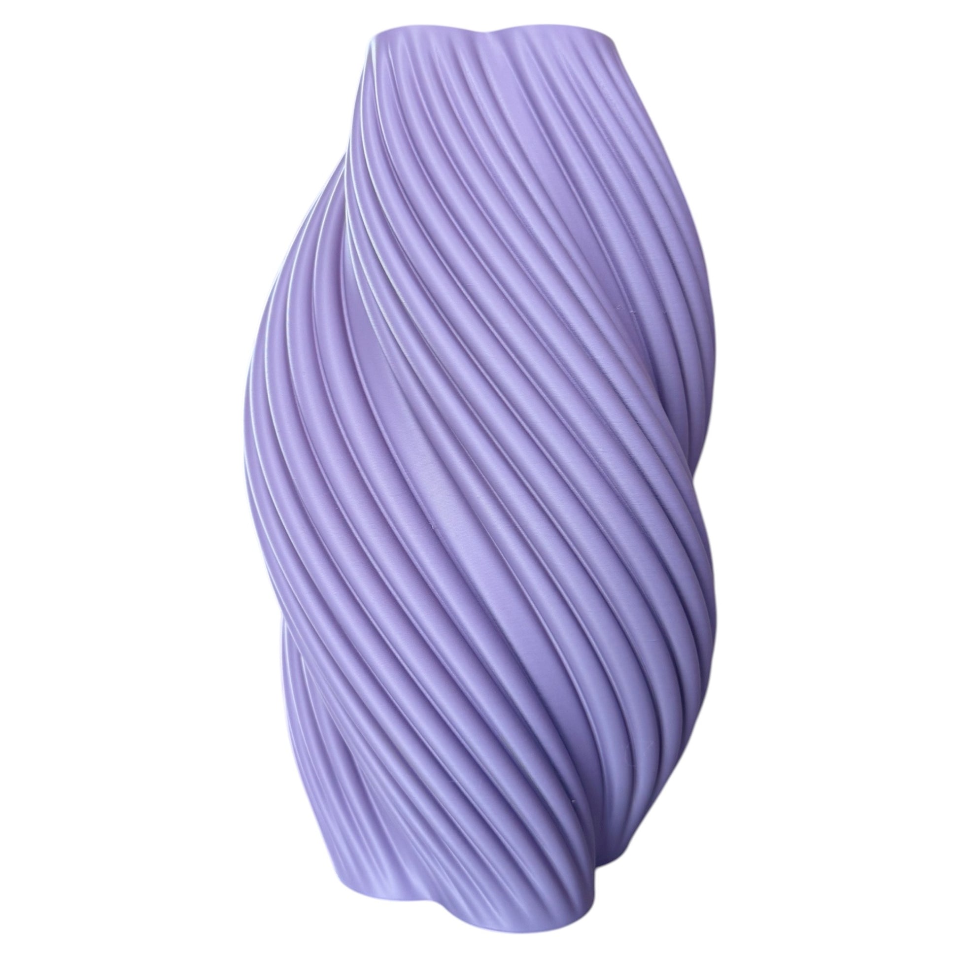 paarse 3d geprinte vaas swirl