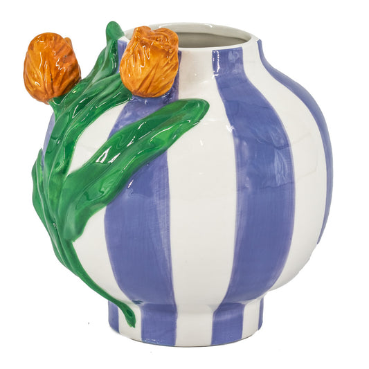 paarse tulpen vaas bij Stylebyclariss