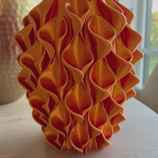 3d geprinte vaas gekleurd