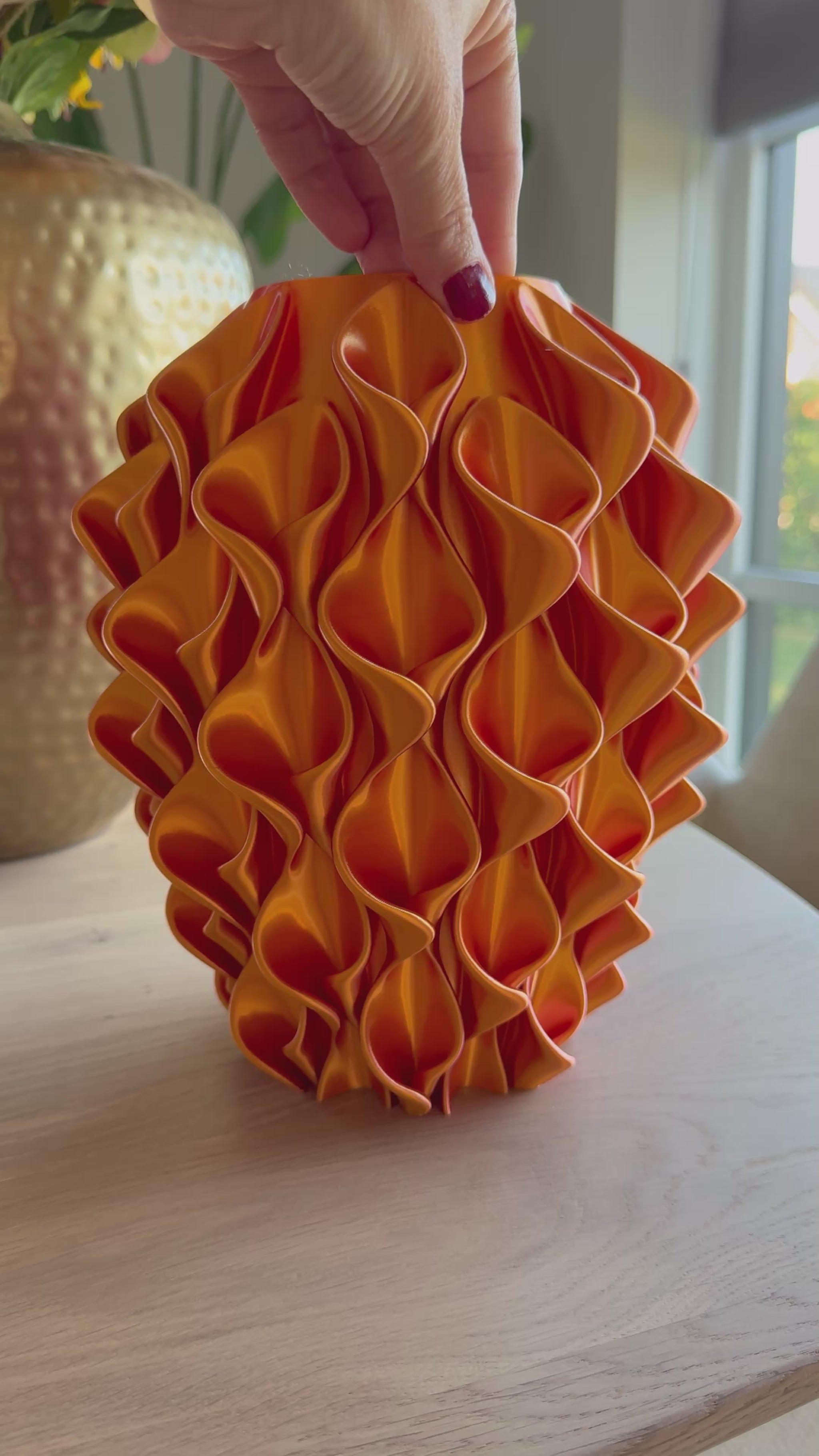 3d geprinte vaas gekleurd
