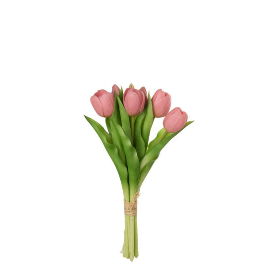 roze kunst tulpen boeket bij StyleByClariss