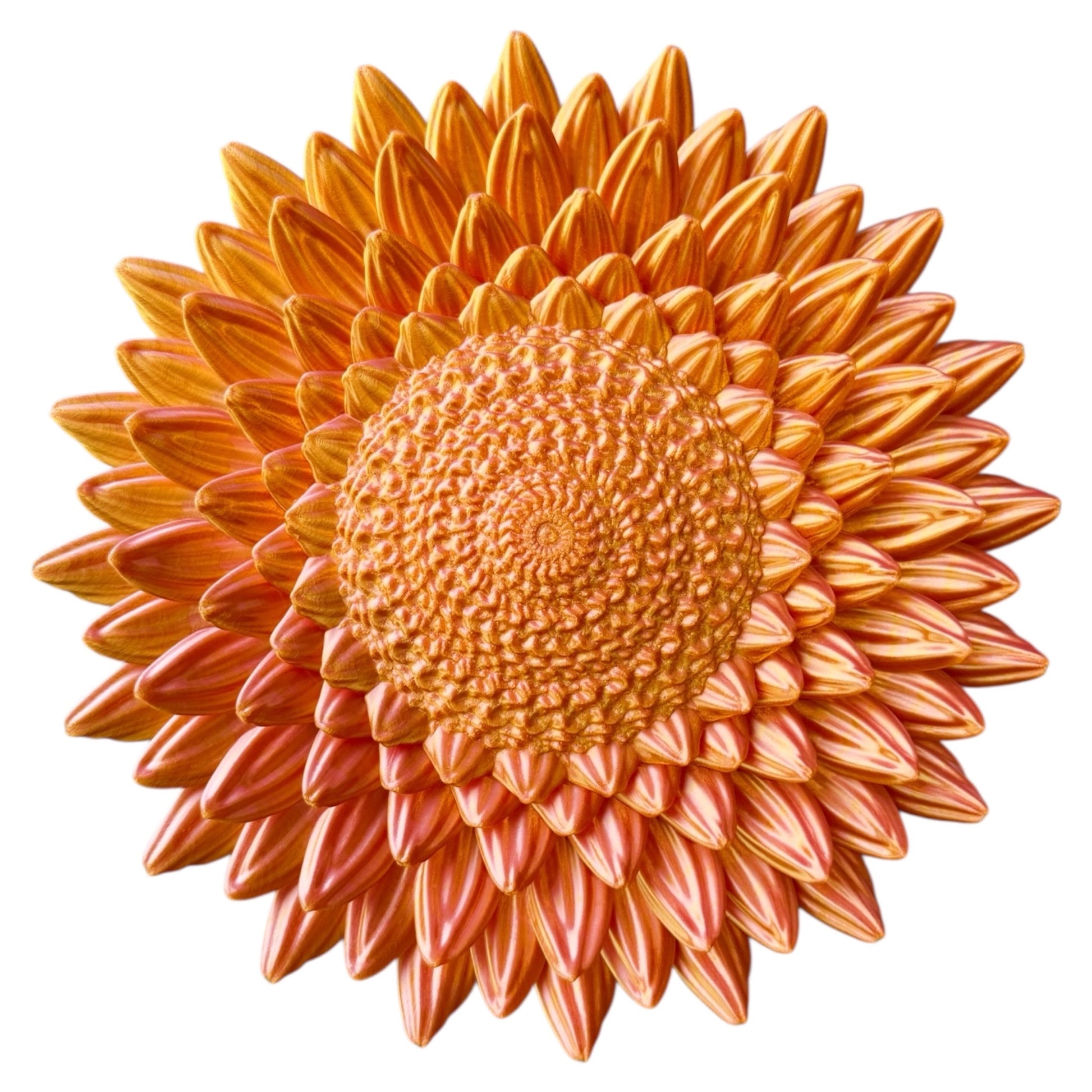 wandbord oranje muurdecoratie