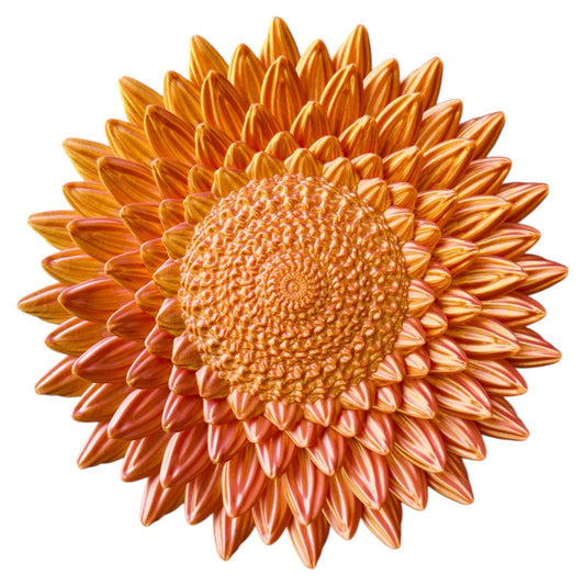 wandbord oranje muurdecoratie