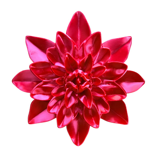 wandbord roze bloemen